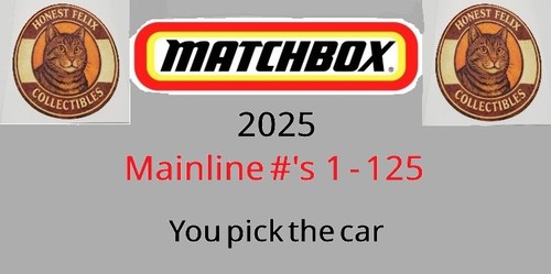 2025 matchbox mainline 125 - 2025,